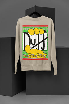 UGLY Festive Homer Simpson & Duff Beer Logo | Christmas Ugly Designs | Retro 90