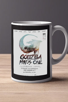 Godzilla Minus One 11oz Mug | Film Memorabilia | Godzilla Minus One Poster | Lead Actor's Name