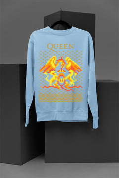 UGLY Retro Queen Band Logo Christmas Sweatshirt | Vintage 70s Glam Rock | Bohemian