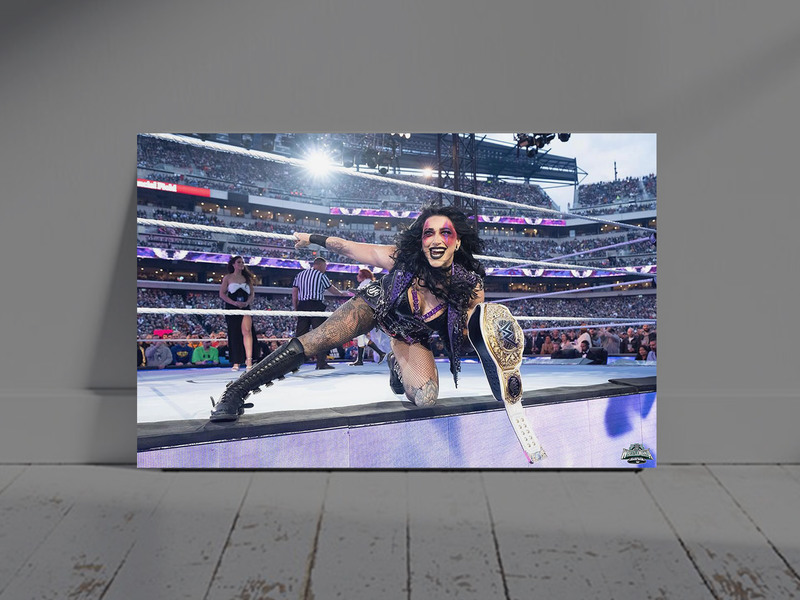 Wrestlemania 40 Premium Gloss Poster | Reha Ripley Wrestlemania Entrance | Wrestlemania 40 Design | Wrestling Fan Decor