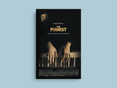 The Pianist Canvas Print | Film Art Decor | Adrian Brody Wall Art | Classic Movie Poster Design