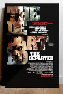 The Departed Leonardo DiCaprio Poster Print | Cinema Fan Gift | Movie Memorabilia | Martin Scorsese | Boston Crime Drama Art Print