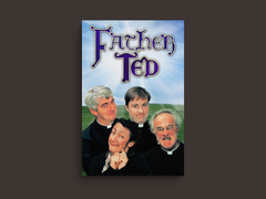 Father Ted Canvas Print featuring Dermot Morgan | Hilarious Comedy TV Show Wall Art | Home Decor for Father Ted Fans