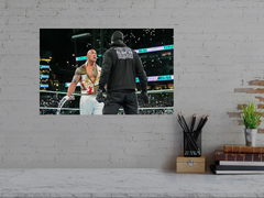 Wrestlemania 40 Premium Gloss Poster | The Rock Stares Down The Undertaker | Wrestlemania 40 Photo Print | WWE Wrestling Art Print | Sports Memorabilia Decor