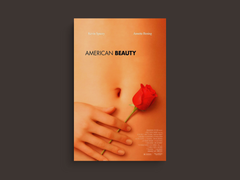 American Beauty Canvas Print featuring Kevin Spacey and Annette Bening | Film Art Decor | Movie Poster Design | Cult Classic Wall Art