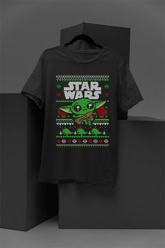 UGLY Galactic Joy Star Wars The Child Christmas T-Shirt | Mandalorian Era | Cute but Ugly