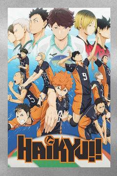 Haikyuu!! Shoyo Hinata Premium Gloss Poster | Anime TV Show Design | Volleyball Anime Art | Bedroom Decor | Wall Art Print | Otaku Gift