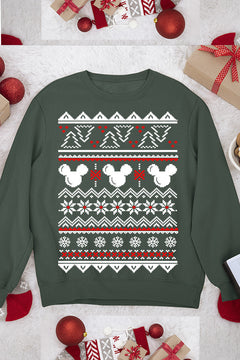 UGLY Retro Mickey Mouse Christmas Sweatshirt | Vintage Holiday Tee | Festive Mickey Shirt | Classic Cartoon