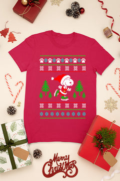 KIDS UGLY Peanuts Snoopy Christmas Spirit Tee | Vintage Snoopy Design | Retro Kids