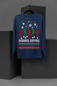 "Seasons Eating" Christmas Zombie Sweatshirt | Undead Holiday Attire | Vintage