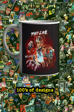 Halloween They Live 11oz Mug | Horror Film Design | They Live Poster Sublimation Mug