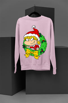 UGLY Angelica's Festive Fusion | Retro Rugrats Angelica | Christmas Ugly Sweatshirt