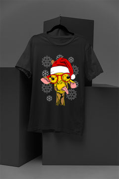 UGLY Goofy Giraffe in Santa Hat | Retro Christmas Ugly Design | Vintage 90