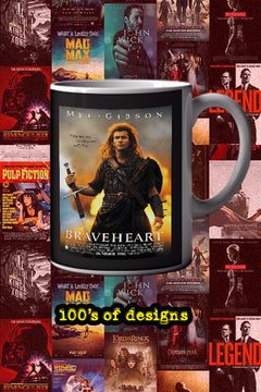 Braveheart 11oz Mug Poster Mel Gibson|Film Memorabilia Braveheart Design