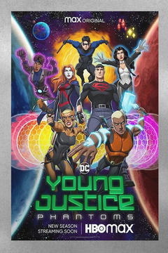 Young Justice Gloss Poster | Nightwing | Aqualad | Miss Martian | Superboy | Artemis - TV Show Design