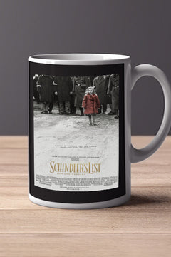 Schindler's List 11oz Mug | Film Memorabilia | Schindler's List Poster Design | Liam Neeson Merch