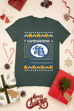 UGLY Dragon Ball Kamehameha Christmas T-Shirt | Goku | Ugly Christmas Sweater