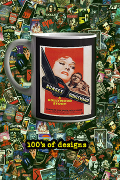 Sunset Blvd 11oz Mug | Film Memorabilia | Sunset Blvd Design | Gloria Swanson