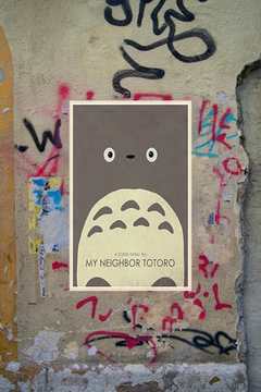 My Neighbour Totoro Gloss Poster Featuring Totoro and Satsuki | Film Fan Art Print | Movie Wall Decor