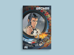 Archer Canvas Print | Sterling Archer | Lana Kane | TV Show Design