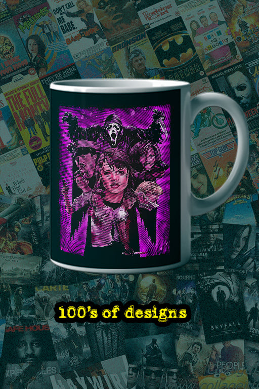 Horror | Scream Film Neon Design | 11oz Mug
