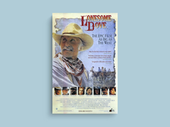 Lonesome Dove Canvas Print | Western TV Show | Classic Design | Lead Actor Tagline