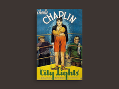 City Lights Canvas Print | Film | Charlie Chaplin Tribute Art