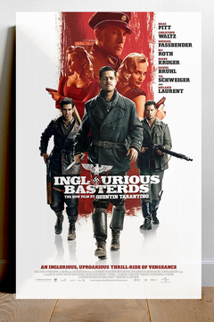 Inglourious Basterds Brad Pitt Premium Gloss Poster | Quentin Tarantino Film Design | Movie Memorabilia for Film Buffs