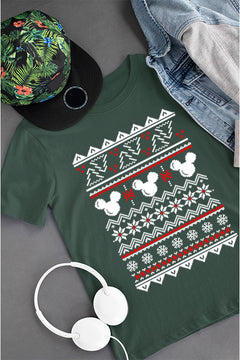 KIDS UGLY Mickey Mouse Christmas Jingle | Vintage | Retro | Kids Holiday Cheer | Fest