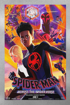 Spiderman Across The Spider-Verse - Miles Morales Premium Gloss Poster | Film Memorabilia | Spiderman Across The Spider-Verse Design | Unique Wall Art