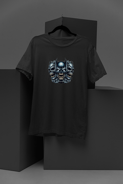 "Gotham's Dark Knight Skull T-Shirt | DC Inspired Halloween Tee |Batman Style Shirt"