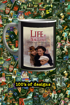 Life Is Beautiful 11oz Mug | Film Memorabilia Poster Design | Lead Actor's Name