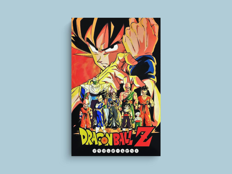 Dragon Ball Z Canvas Print Goku | Anime Wall Art Decor Vegeta | TV Show Poster Trunks - SEO Optimized for Etsy & Shopify