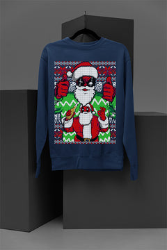 "Merc with a Holiday Mouth" Deadpool Christmas Sweatshirt | Marvel Ugly Design | Comic Book