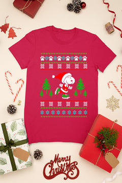 KIDS UGLY Peanuts Snoopy Christmas Spirit Tee | Vintage Snoopy Design | Retro Kids