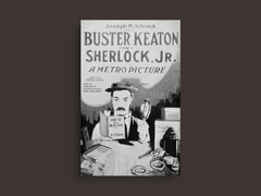 Sherlock Jr Canvas Print | Buster Keaton Film Poster Art for Home Decor | Vintage Movie Theater Wall Hanging Gem