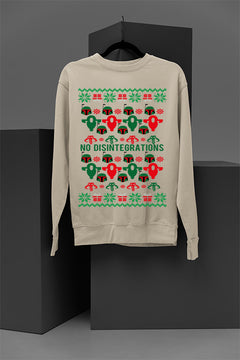 UGLY Star Wars No Disintegrations Christmas Sweatshirt | Mandalorian Vibes | Galactic Festivities