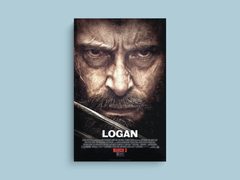 Logan Canvas Print Hugh Jackman Wolverine X-Men Movie Poster Photo Wall Art Decor - Film Memorabilia | Vintage Style | Fan Gift