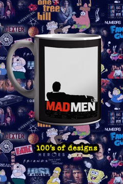 Mad Men 11oz Mug Don Draper Peggy Olson Vintage TV Show Poster Design | Mad Men Coffee Cup Merchandise