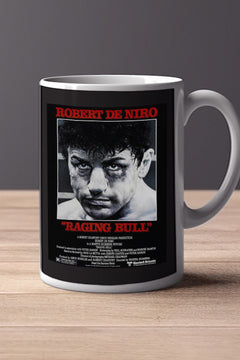 Raging Bull 11oz Mug | Film Memorabilia Raging Bull Design | Robert De Niro Mug