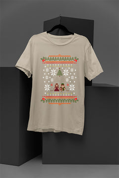 UGLY Christmas Shirt: Zelda's Festive Hyrule Adventure | Link | Triforce | Christmas