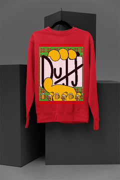 UGLY Festive Homer Simpson & Duff Beer Logo | Christmas Ugly Designs | Retro 90
