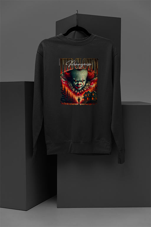 Horror | Pennywise | Cozy Pullover Sweatshirt | Warm | Halloween