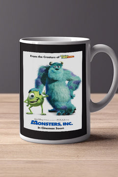 Monsters, Inc 11oz Mug featuring lead actor's name | Film Memorabilia Monsters, Inc Design | Movie Collectible Mug