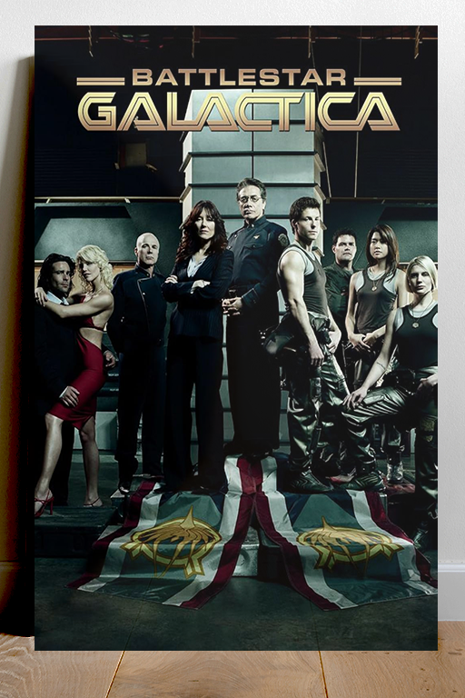 Battlestar Galactica Edward James Olmos Premium Gloss Poster | Sci-Fi TV Show Art | Battlestar Galactica Fan Gift