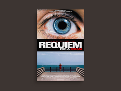 Requiem for a Dream Canvas Print | Film Poster Artwork | Jennifer Connelly and Jared Leto Art | Movie Memorabilia Wall Decor