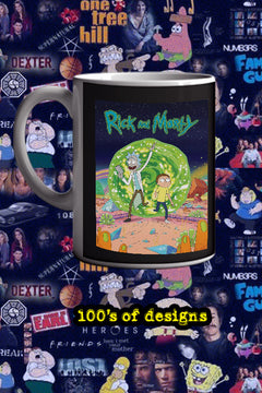 Rick and Morty 11oz Mug | TV Show | Poster Design | Rick and Mortyisode | eCommerce | Etsy | Shopify | Mug | Gift for Fans | Animation | Comedy | Wubba Lubba Dub Dub