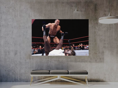 WWE Attitude Era Premium Gloss Poster | The Rock V Mankind Clash | Iconic WWE Attitude Era Image | High-Quality Print | Collectible Wrestling Art | Shopify & Etsy Optimized