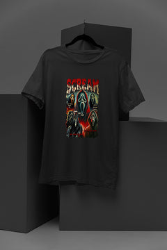 Horror Ghostface Graphic Tee | Vintage Scary Costume Shirt | Horror Film Lover Gift | Halloween