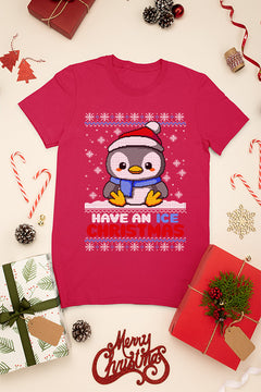 KIDS UGLY: Penguin Parade | Have an Ice Christmas | Kids Christmas Ugly Design |